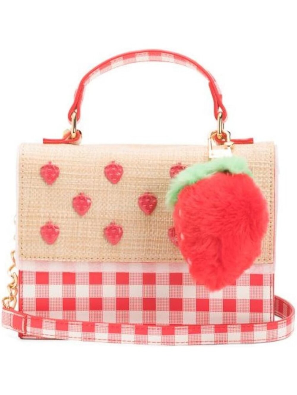 Stylish Crossbody Bag with Charm, Dual Compartment, Adjustable Strap, 8x6 Inch